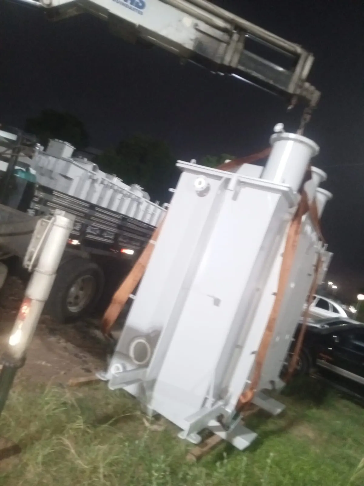 Equipamento industrial preparado para movimentação